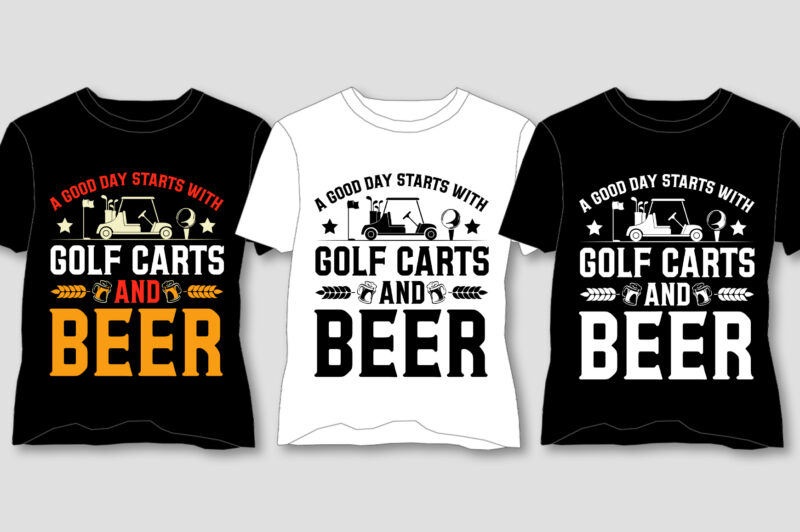 Golf T-Shirt Design Bundle