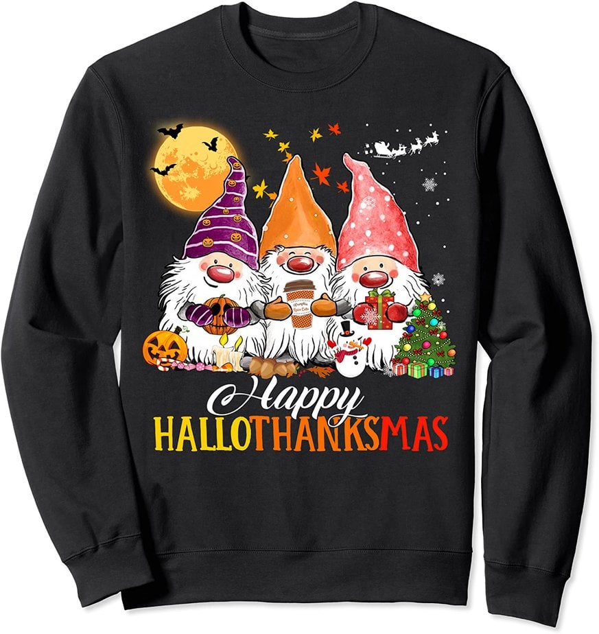 1Gnomes Happy Hallothanksmas Halloween Thanksgiving Christmas CL - Buy ...