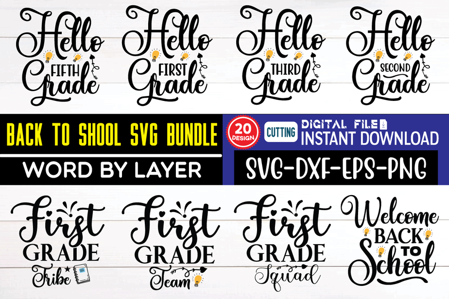 Back to School Svg Bundle back to school, back to school svg, school ...