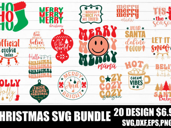 Christmas svg bundle t shirt vector file