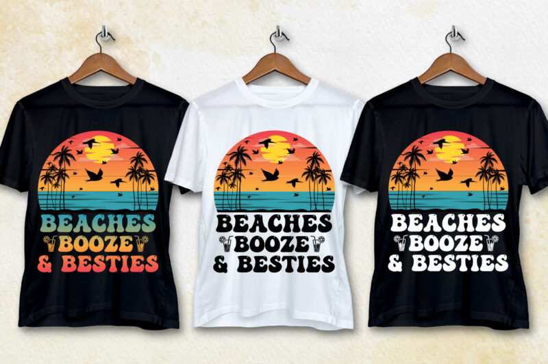 Summer Beach T-Shirt Design Bundle