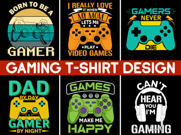 Best Gaming T Shirt design vector Illustration - Buy t-shirt designs