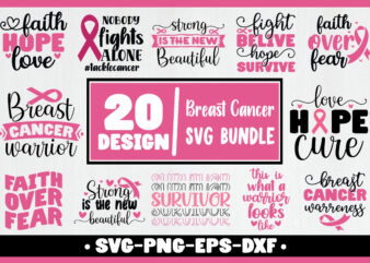 Breast Cancer Svg Bundle