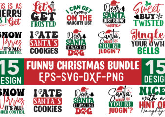 Funny Christmas SVG Design Bundle