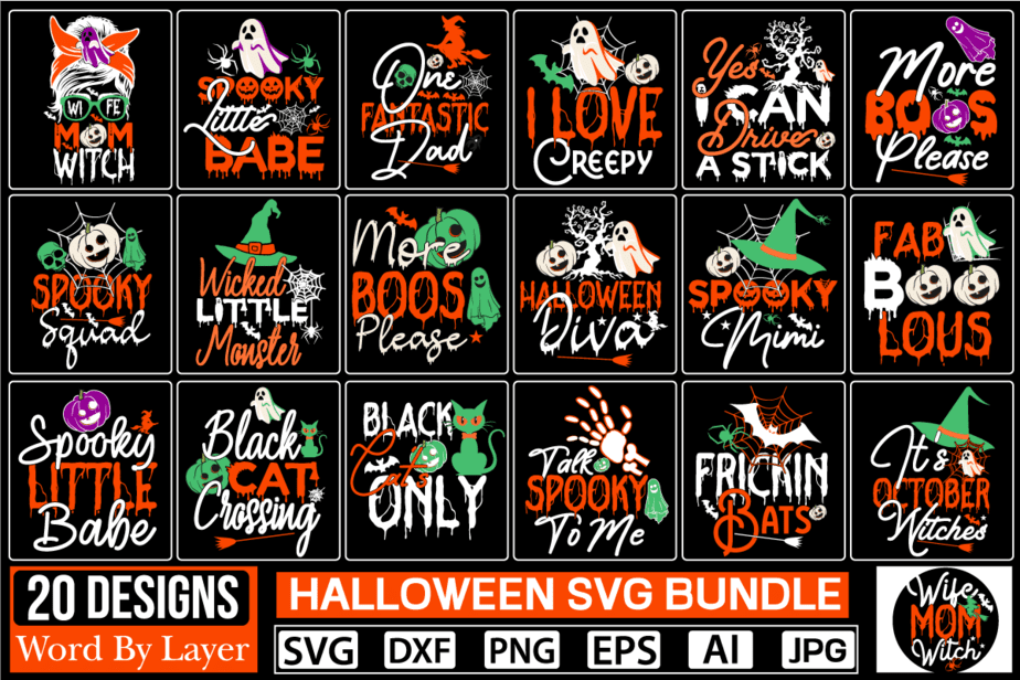 Halloween SVG Bundle - Buy t-shirt designs