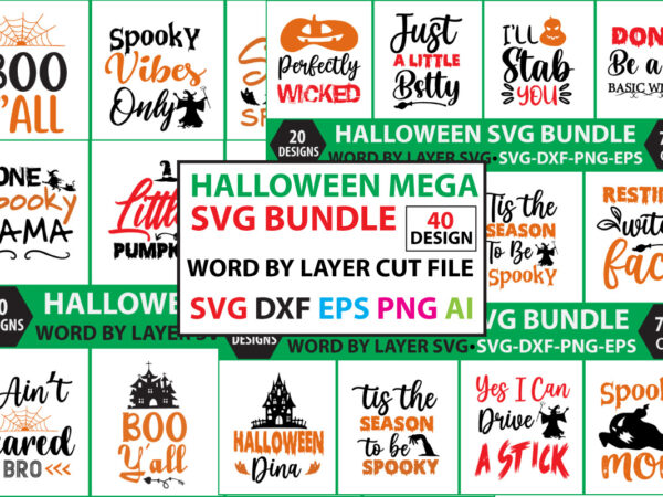 Halloween mega svg bundle graphic t shirt