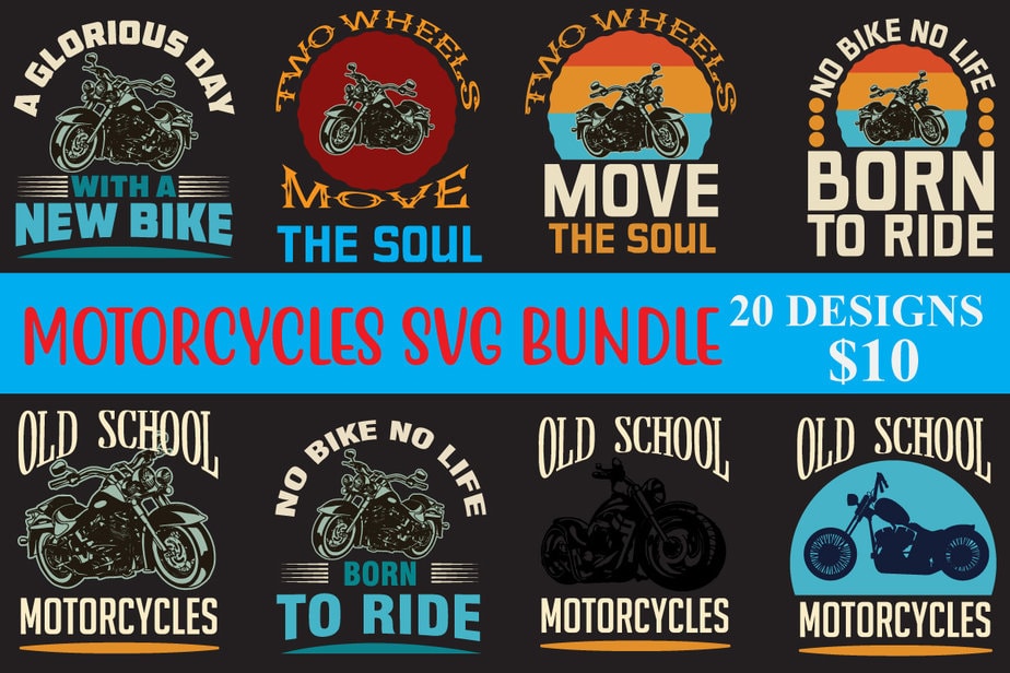 Classic Motorcycle Silhouette PNG & SVG Design For T-Shirts