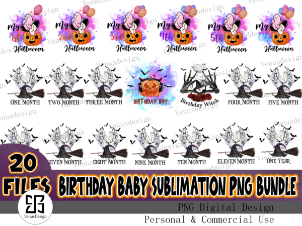 Birthday baby sublimation bundle t shirt template