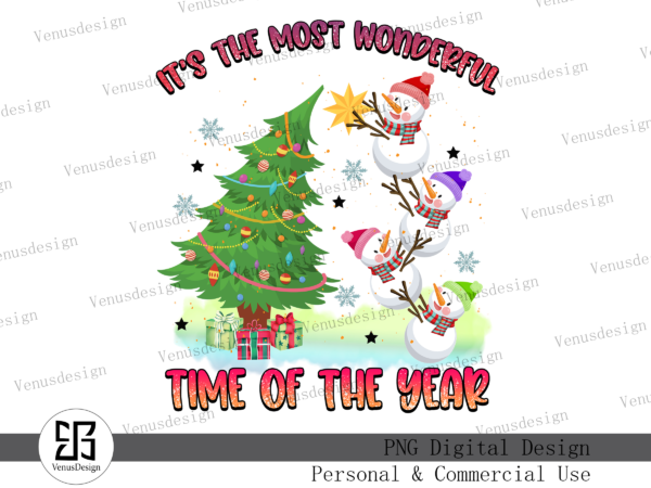 It’s the most wonderful time of the year png t shirt design for sale