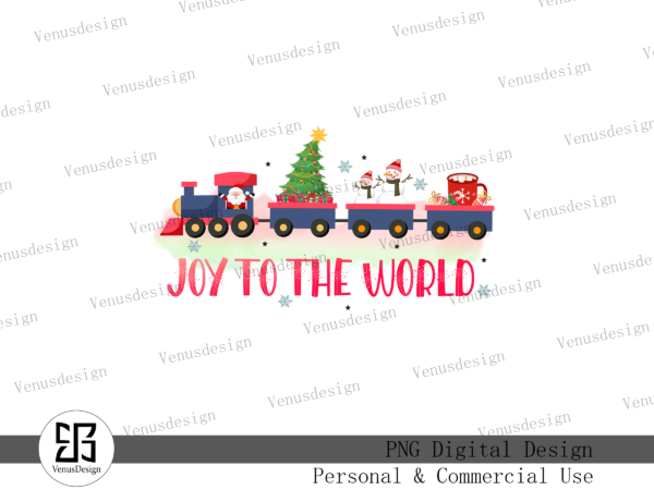 Joy to the world sublimation vector clipart