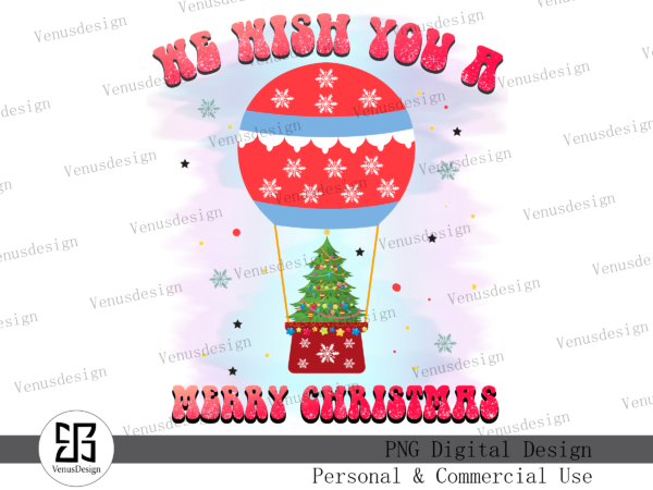 We wish you a merry christmas png t shirt design for sale