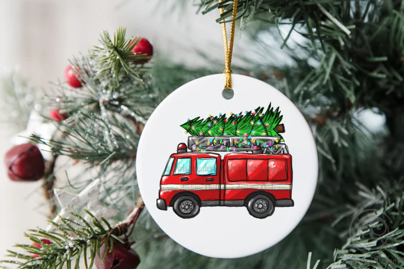 Christmas Tree On Car PNG Bundle