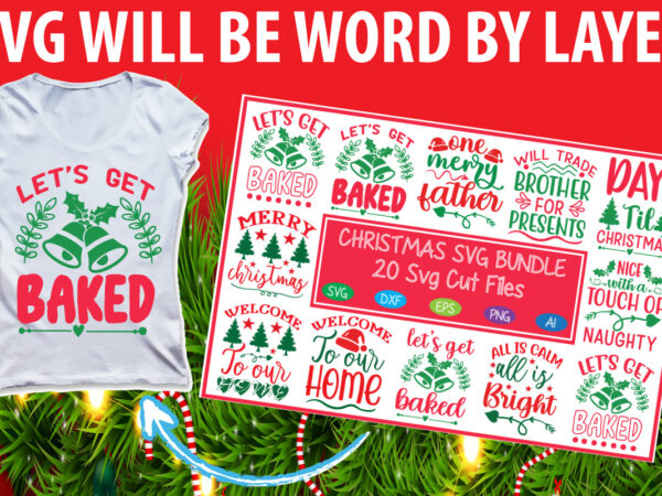 Christmas svg bundle t shirt vector file