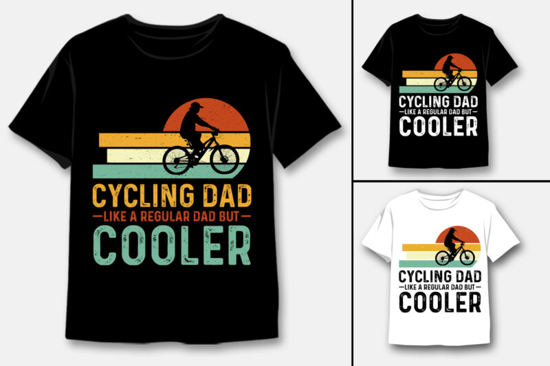 Cycling Bicycle T-Shirt Design Bundle