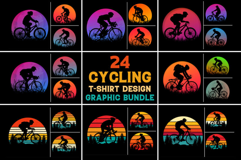 Cycling Sunset Retro Vintage T-Shirt Design Graphic Vector Background Bundle,Cycling,Cycling T-Shirt Design Graphic,Cycling Retro Vintage Sunset,Cycling Sunset T-Shirt Graphic Vector,Cycling Sunset T-Shirt Design.T-Shirt Design Vector,T-Shirt Design Graphic,Cycling Silhouette,Cycling Vector,Cycling TShirt,Cycling