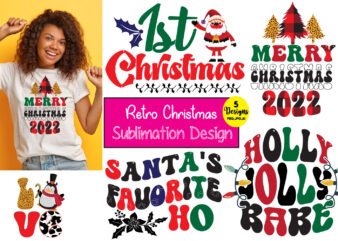 Retro Christmas Sublimation PNG Bundle, Christmas png bundle, Holly png, Santa png, Jingle png, Retro Christmas png, Tis the season png,Retro Christmas Sublimation, Christmas Png, Christmas Tshirt, Sublimation, Cowboy Santa,