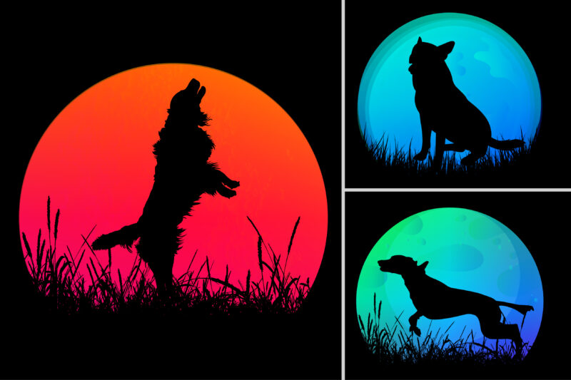 Sunset Graphic Background for T-Shirt Design