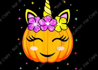 Cute Unicorn Pumpkin Halloween Witchy Png, Unicorn Halloween Png, Unicorn Witch Png