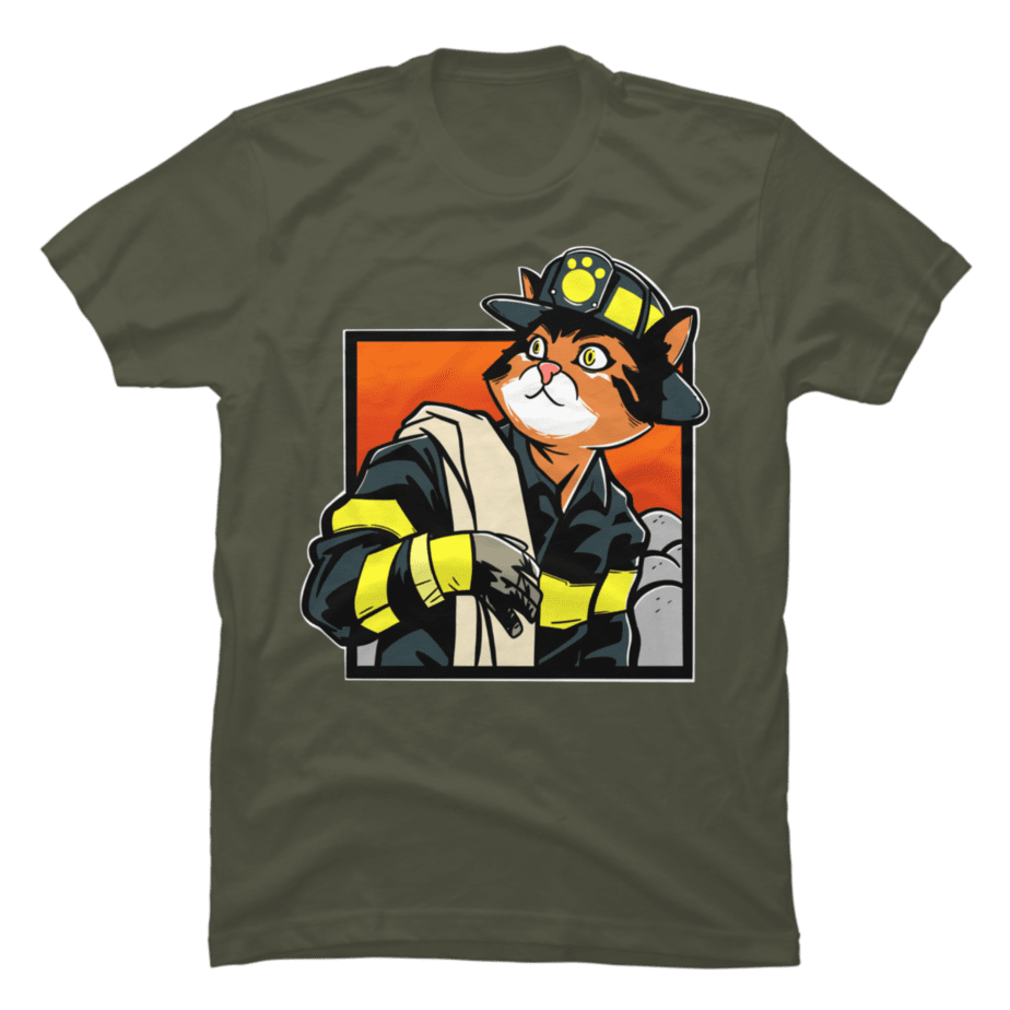 Firefighter Cat,Firefighter Cat tshirt,Firefighter Cat present - Buy t ...