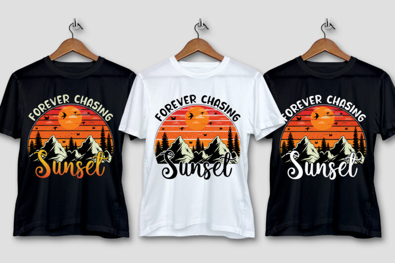 Summer Sunset T-Shirt Design Bundle