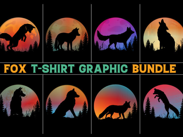 Fox sunset t-shirt design graphic bundle,fox,fox t-shirt design graphic,fox retro vintage sunset,fox sunset t-shirt graphic vector,fox sunset t-shirt design.t-shirt design vector,t-shirt design graphic,fox silhouette,fox vector,fox tshirt,fox t-shirt desig