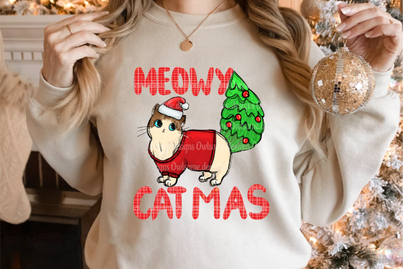 Meowy catmas Sublimation