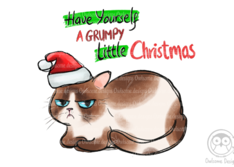 Christmas cat sublimation