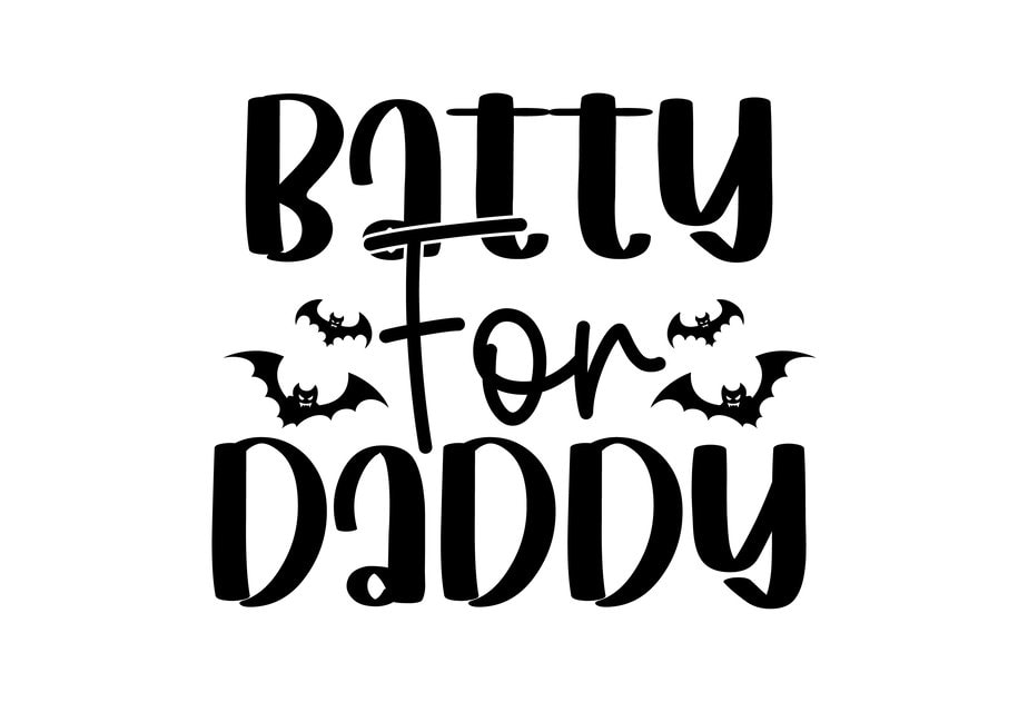 Batty For Daddy SVG Cut File - Buy t-shirt designs