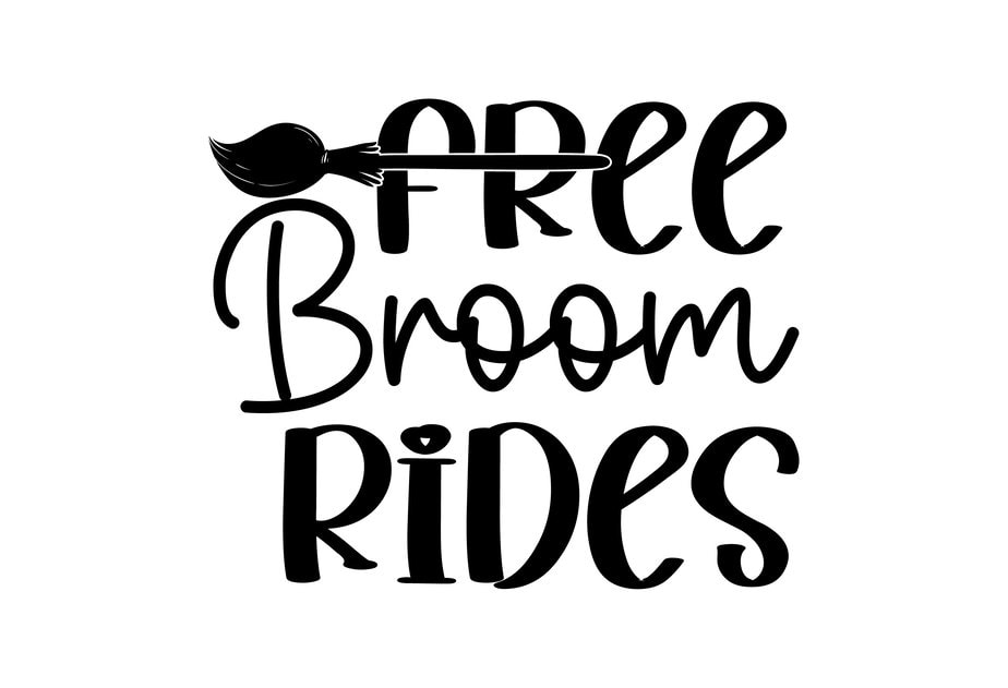 Free Broom Rides SVG Cut File - Buy t-shirt designs