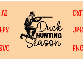 Duck Hunting Season SVG t shirt vector illustration