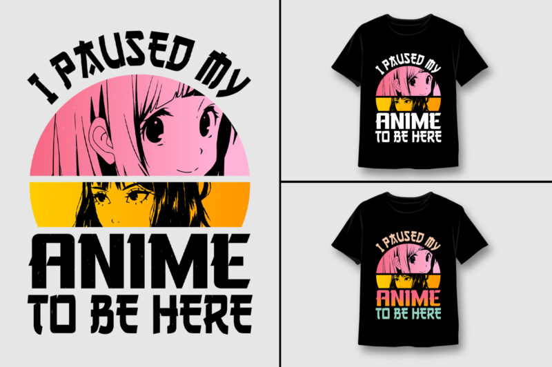 Anime T-Shirt Design Bundle