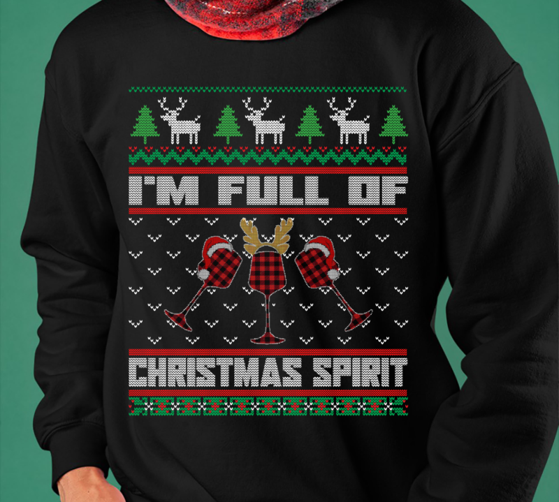 full of christmas spirit t shirt