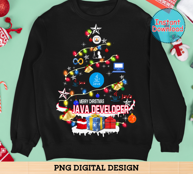 Java Developer Xmastree Buy T Shirt Designs