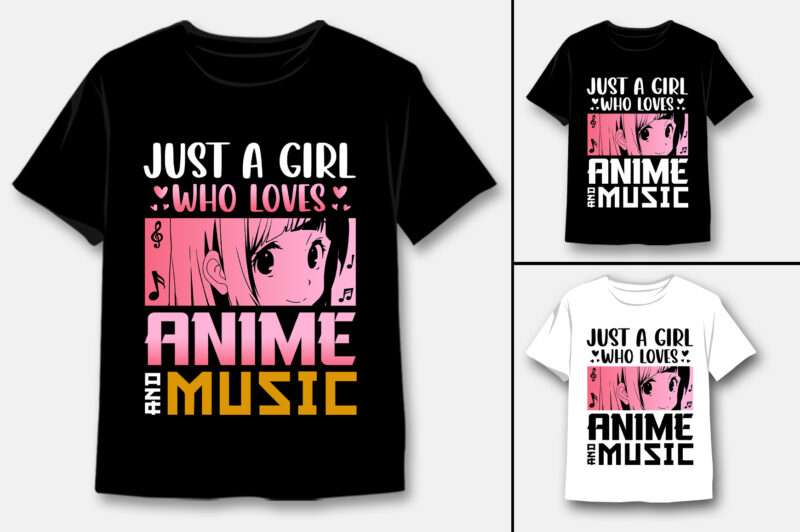 Anime T-Shirt Design Bundle