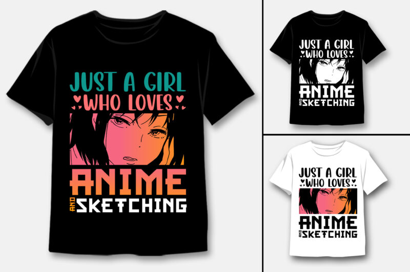 Anime T-Shirt Design Bundle