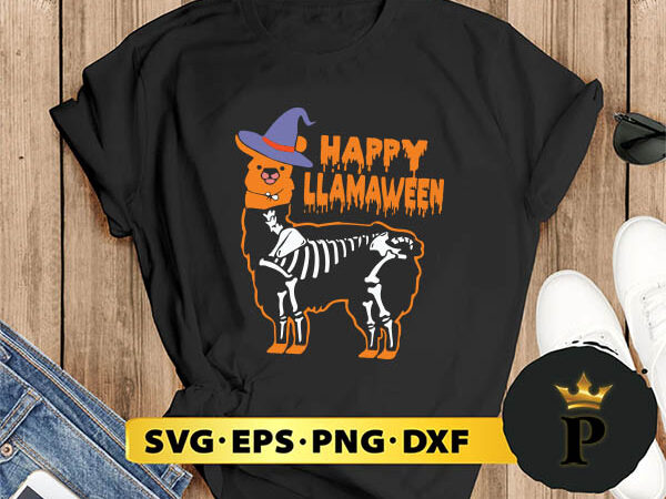 Llama happy halloween svg, halloween silhouette svg, halloween svg, witch svg, halloween ghost svg, halloween clipart, pumpkin svg files, halloween svg png graphics