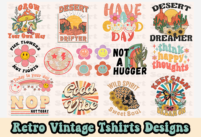 Retro Vintage Tshirts Designs - Buy t-shirt designs