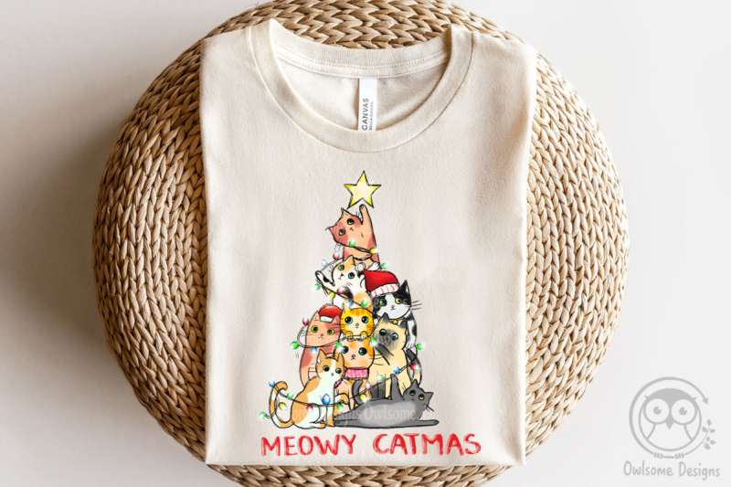 Meowy Catmas Sublimation