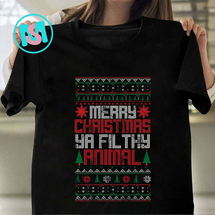 Merry Christmas Sweater Bundle SVG, Santa Claus SVG, Animals SVG, Jingle Bells SVG