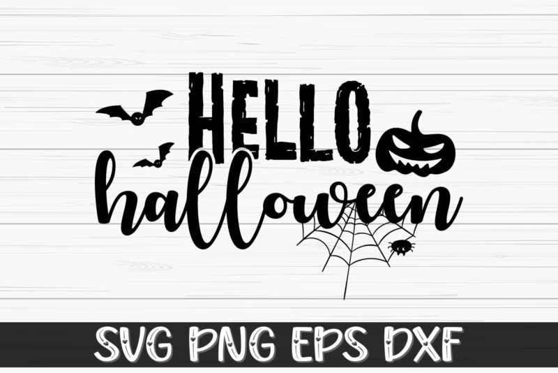 Hello Halloween Shirt Print Template