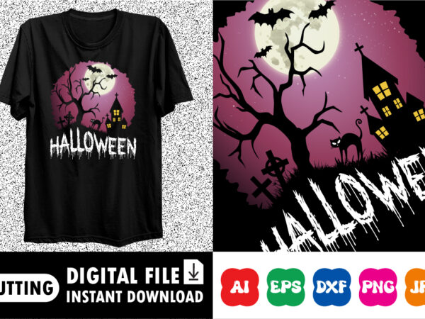 Happy halloween shirt print template graphic t shirt