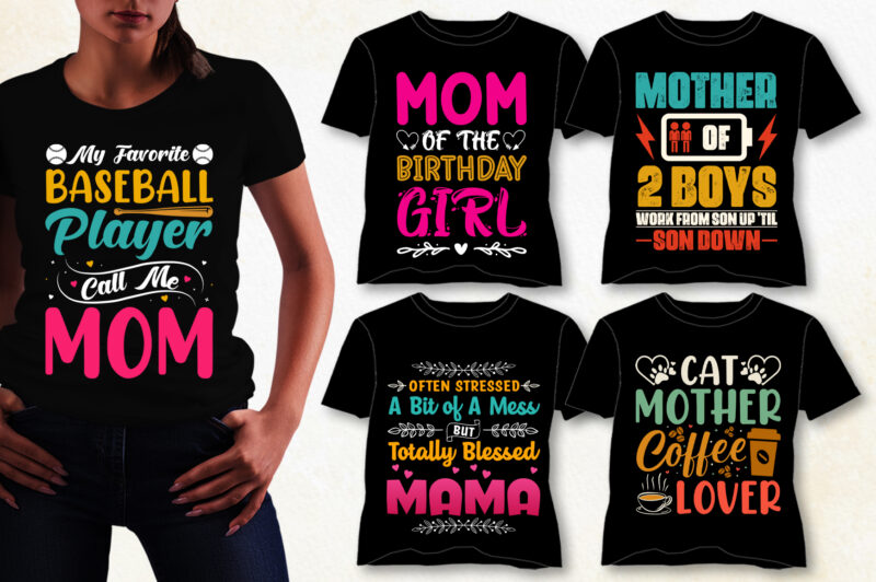 Mom T-Shirt Design Bundle