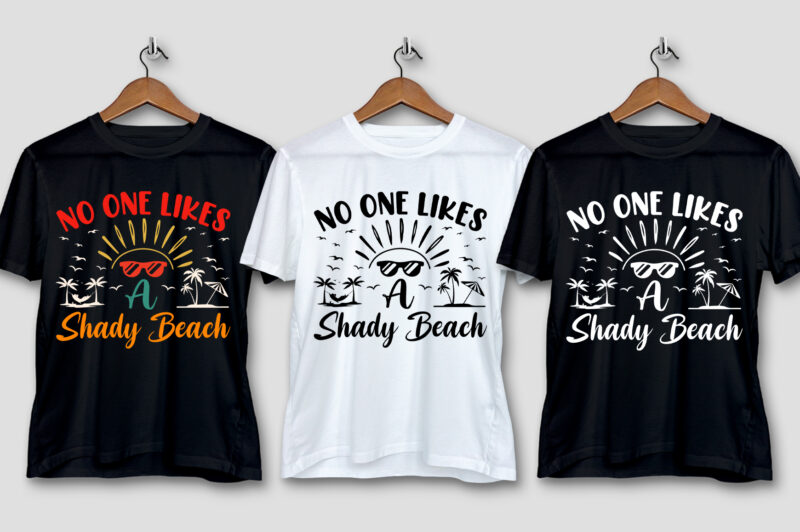 Summer Beach T-Shirt Design Bundle