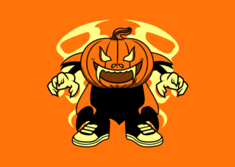 PUMPKIN VAMPIRE t shirt illustration