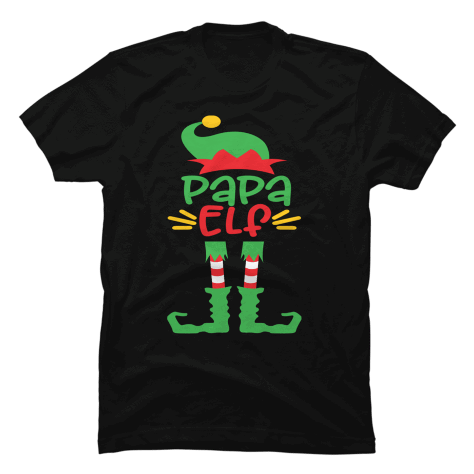 Papa Elf Family Matching Group Christmas Gift Grandpa Funny - Buy t ...