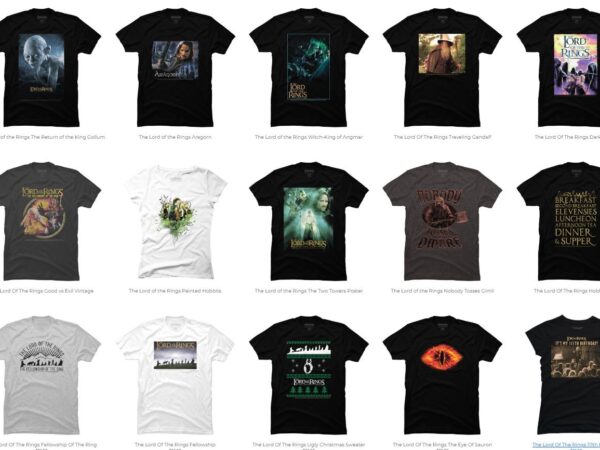 15 lord of the rings png t-shirt designs bundle for commercial use part 1