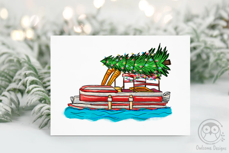 Pontoon Boat Christmas