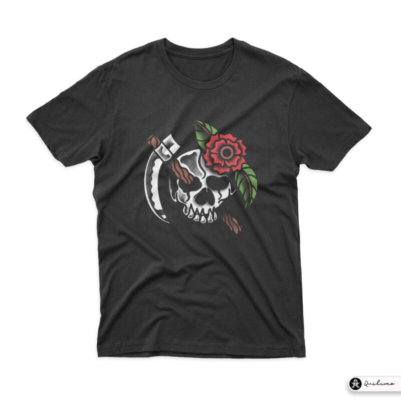 Death and Flower - Buy t-shirt designs
