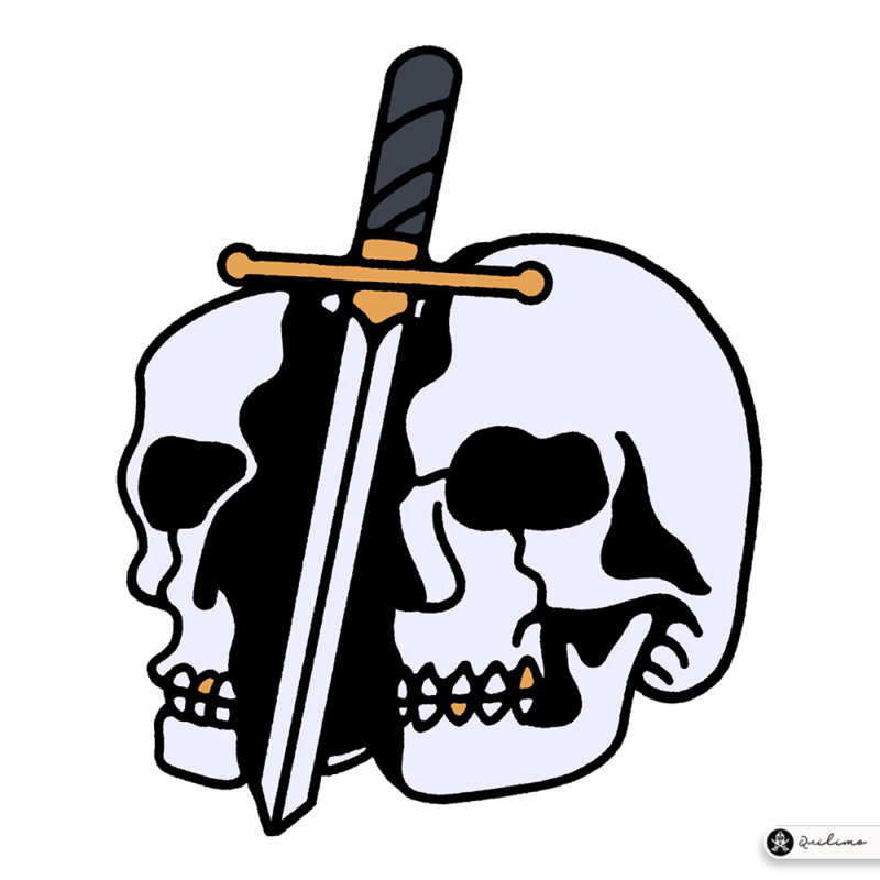 Skulls, Cross, Swords  Production Ready Artwork for T-Shirt Printing