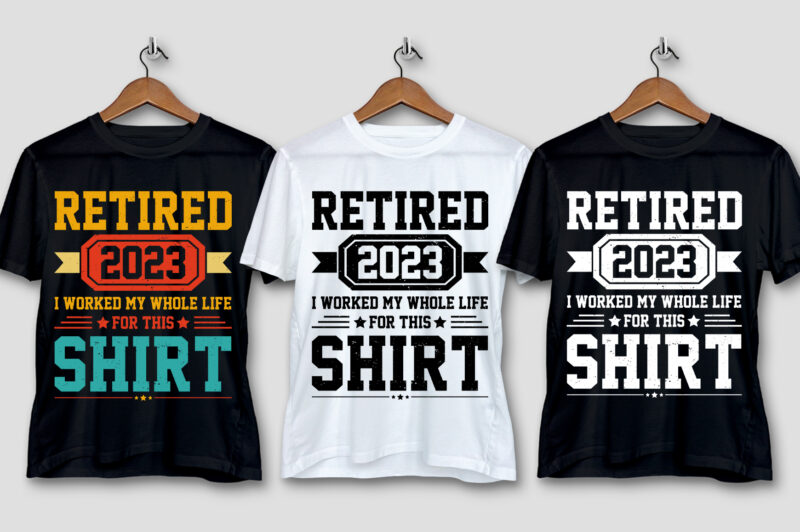 Retired T-Shirt Design Bundle